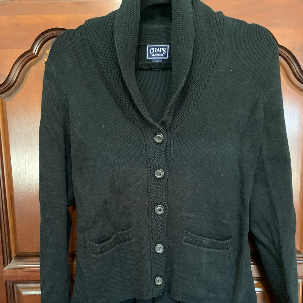 Chaps Button Front Sweater